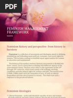 FEMINISM MANAGEMENT FRAMEWORK Ni MJB AND KEA