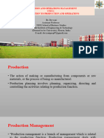 Production & Operation Management