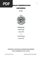 EC 351AC Analog Communication Lab Manual