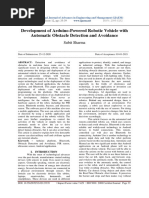 Development of Arduino Powered Robotic Vehicle With Automatic Obstacle Detection and Avoidance