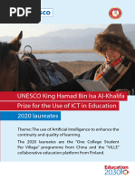 UNESCO King Hamad Bin Isa Al-Khalifa Prize For The Use of ICT in Education