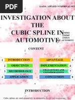 Cubic Spline in Automotive