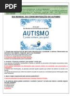 Atividade Autismo - Gabarito