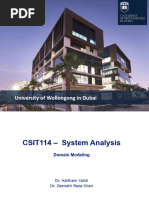 CSIT114-Week 6 - Domain Modelling