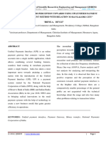 A Study On Customers Perception Towards Using Upi (Unified Payment Interface) Payment Method With Relation To Bangalore City