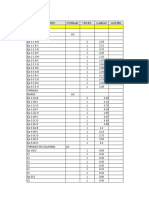 Planilla de Metrados Segundo Plano