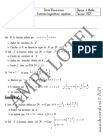 Série D'exercices - Math - Fonction Logarithme Néperien - Bac Mathématiques (2020-2021) MR Amri Lotfi