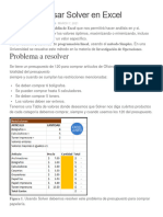 Aprende A Usar Solver en Excel