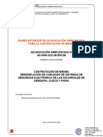 Bases Estándar de Adjudicación Simplificada para La Contratación de Bienes