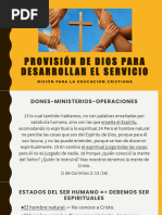 Provisión de Dios para Desarrollar El Servicio