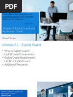 Device Protection With Microsoft Endpoint Manager and Microsoft Defender For Endpoint - Module 08 - Exploit Guard and Application Guard