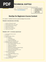 DevOps For Beginners-Course Content