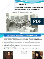 TEMA 2 - La Educación Tradicional y El Cambio de Paradigma Del Pensamiento Ilustrado en El Siglo XVIII