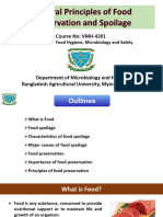 Principles of Food Preservation and Spoilage