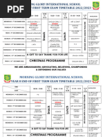 Jhs 2nd Term Exam Timetable