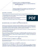 Demanda de Acción de Acceso A La Información Pública