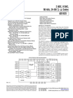 2 Adc, 8 Dac, 96 KHZ, 24-Bit: - Codec