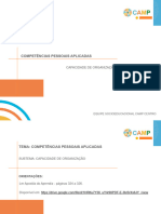 Encontro 11 - Competências Pessoais Aplicadas - Capacidade de Organização