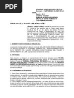 Medida Cautelar de Tenencia Provisional