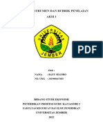 Kisi-Kisi, Instrumen Dan Rubrik Penilaian