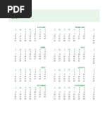 2019 Calendar