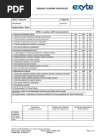 MECH REC49 Ceiling Closure Checklist