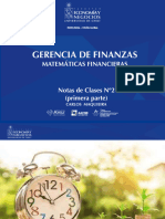 Clase 2 Matemáticas Financiersas Gerencia de Finanzas (Primera Parte)