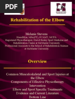 Rehabilitation of The Elbow: Melanie Stevens