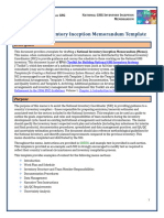 National GHG Inventory Inception Memorandum Template