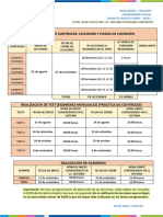 Cronograma de Actividades Ingles 2