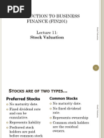 Stock Valuation