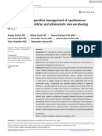 Pediatric Pulmonology - 2023 - Zarfati - Conservative and Operative Management of Spontaneous Pneumothorax in Children and