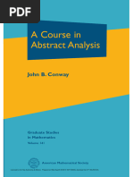 A Course in Abstract Analysis. John B. Conway