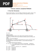 Chapter 6 - Velocity Analysis - Analytical Method