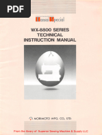 Kansai WX-8800 Series Instruction Manual