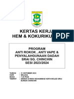 KERTAS KERJA Anti Rokok Dan Dadah