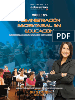 Modulo 4 Administracion Secreatarial en Educacion