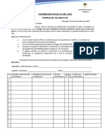 Ratificación de Matrícula 2024