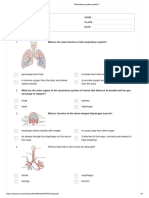 Respiratory System Grade 5