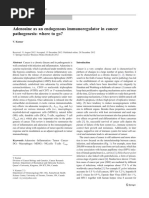 Adenosine Role in Cancer