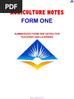 ZJC Agriculture Form One Notes