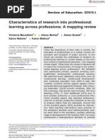 Baumfield Et Al - 2023 - Characteristics of Research Into Professional Learning Across Professions