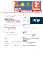 Binomio Al Cuadrado y Diferencia de Cuadrados