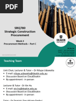 SRQ780 - Week 4 - Procurement Methods - Part C