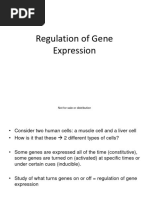 Regulation of Gene Expression