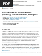 Wolff-Parkinson-White Syndrome: Anatomy, Epidemiology, Clinical Manifestations, and Diagnosis - UpToDate