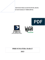 Proposal Pelatihan Hukum Dan Ham Masyarakat Adat Yang Terdampak