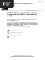 A Critical Review - Field Trials Phytomining and Phytoremediation, Influencing Factors and Effects of Additives