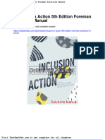 Full Download Inclusion in Action 5th Edition Foreman Solutions Manual