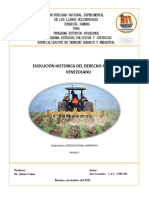 Evolución Histórica Del Derecho Ambiental Venezolano